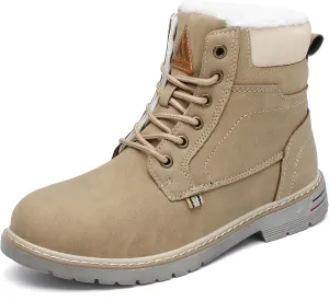 Mishansha Mens Womens Winter Hiking Boots Waterproof Non Slip Warm Lined Snow Boots for Outdoor Trekking