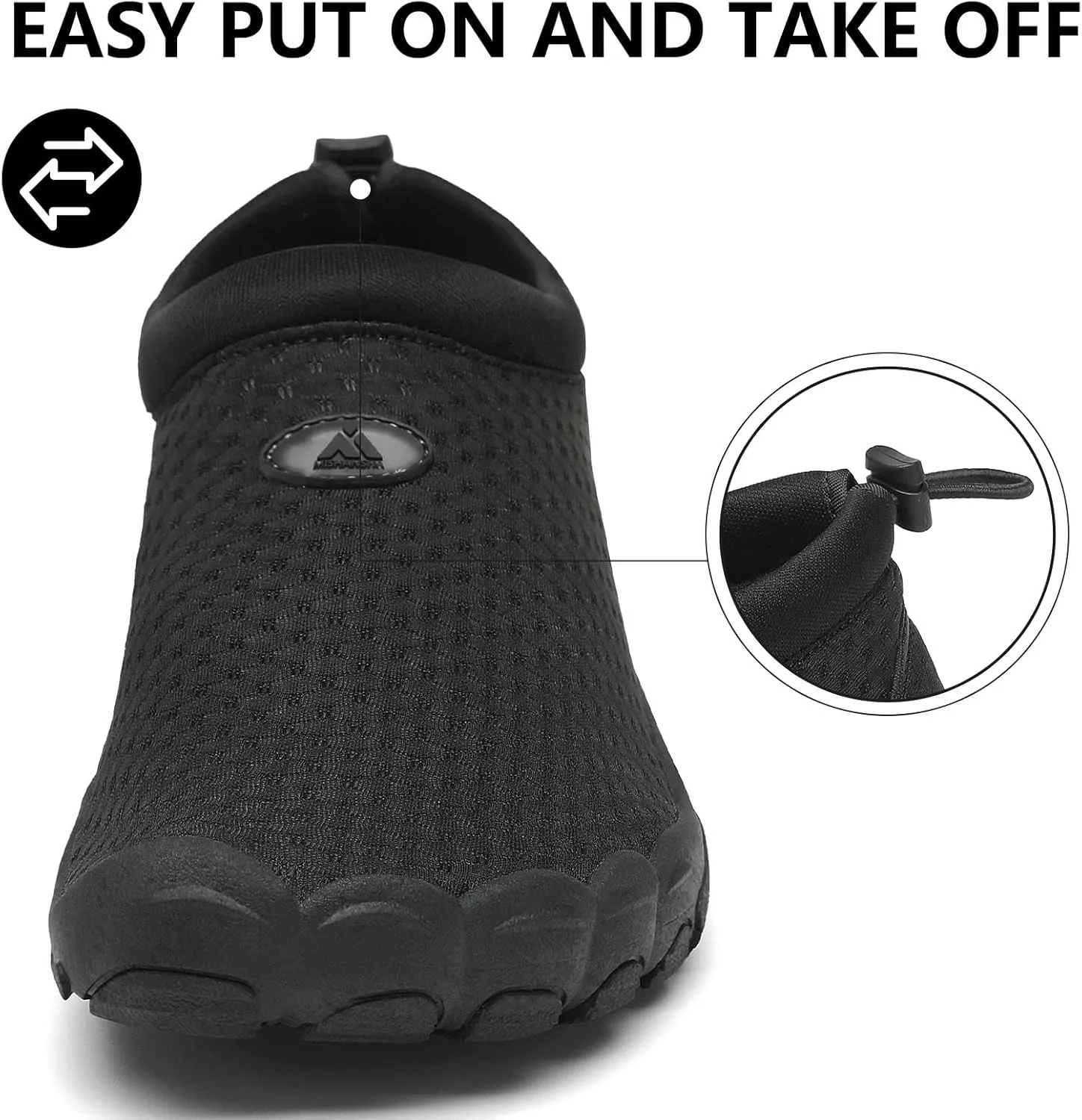 Mishansha Womens Mens Water Swim Shoes Wide Toe Box Barefoot Shoes US Size 5.5-13.5 Women / 3-11.5 Men