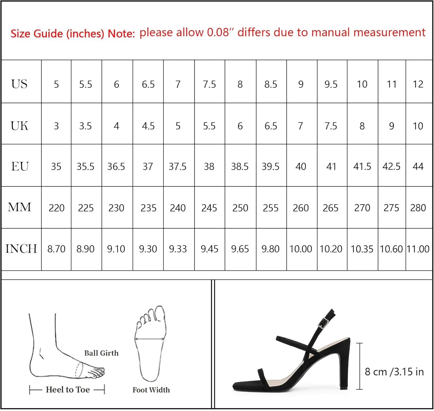 Modatope Womens Sandals Open Toe Strappy Sandals Ankle Strap High Heel Sandals for Women