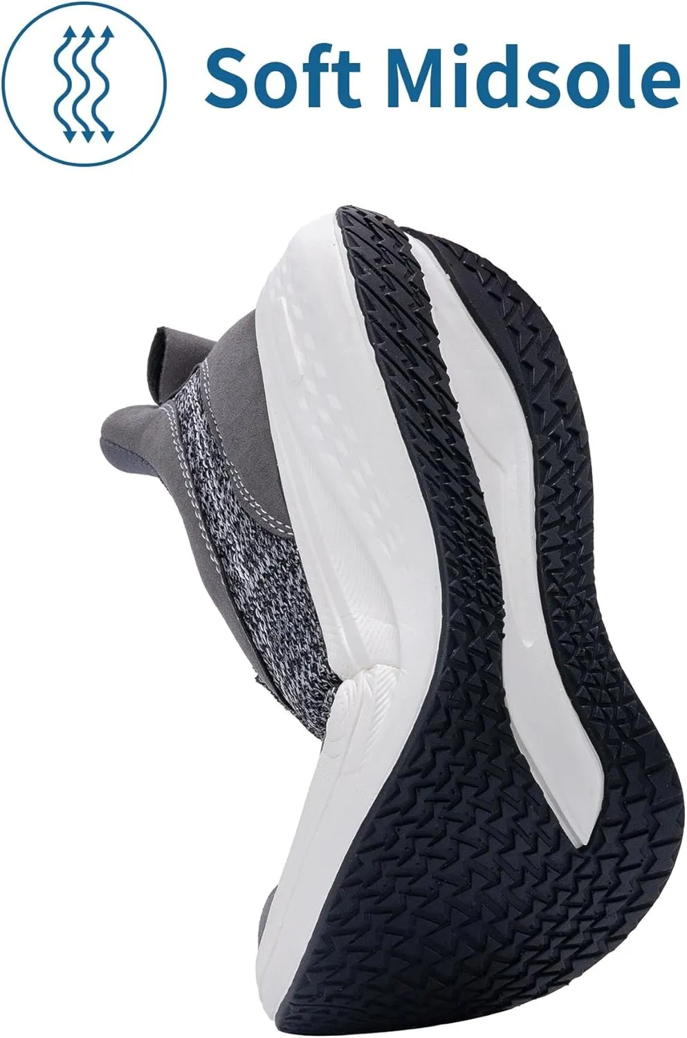 N BESUNEW Loafers for Men with Slip On/Comfortable Men's Arch Support Walking Shoes/Sneakers for Plantar Fasciitis US 7-13