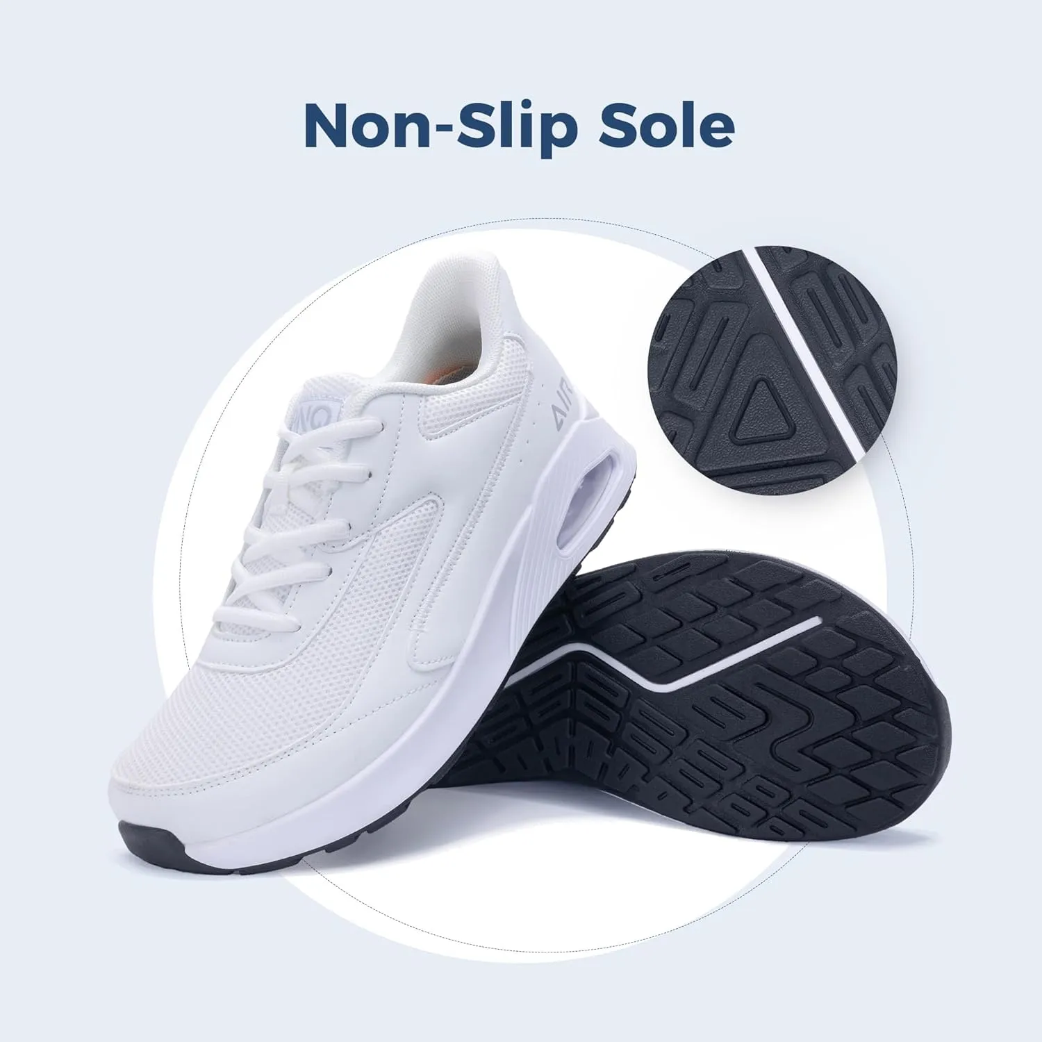 N BESUNEW Women's Wide Toe Box Walking Shoes Slip On Wide Width Running Sneakers Air Atheltic Tennis Shoes US 6-11