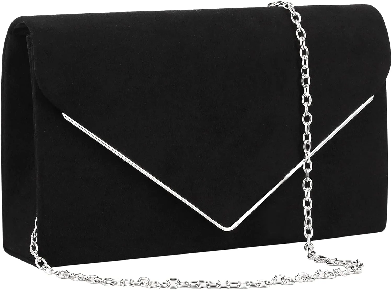 Naimo Flap Dazzling Small Clutch Bag Evening Bag With Detachable Chain