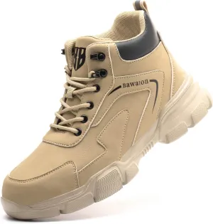 Nasogetch Waterproof Work Boots for Men Women Steel Toe Boots Lightweight Indestructible Slip Resistant Construction Safety Boots