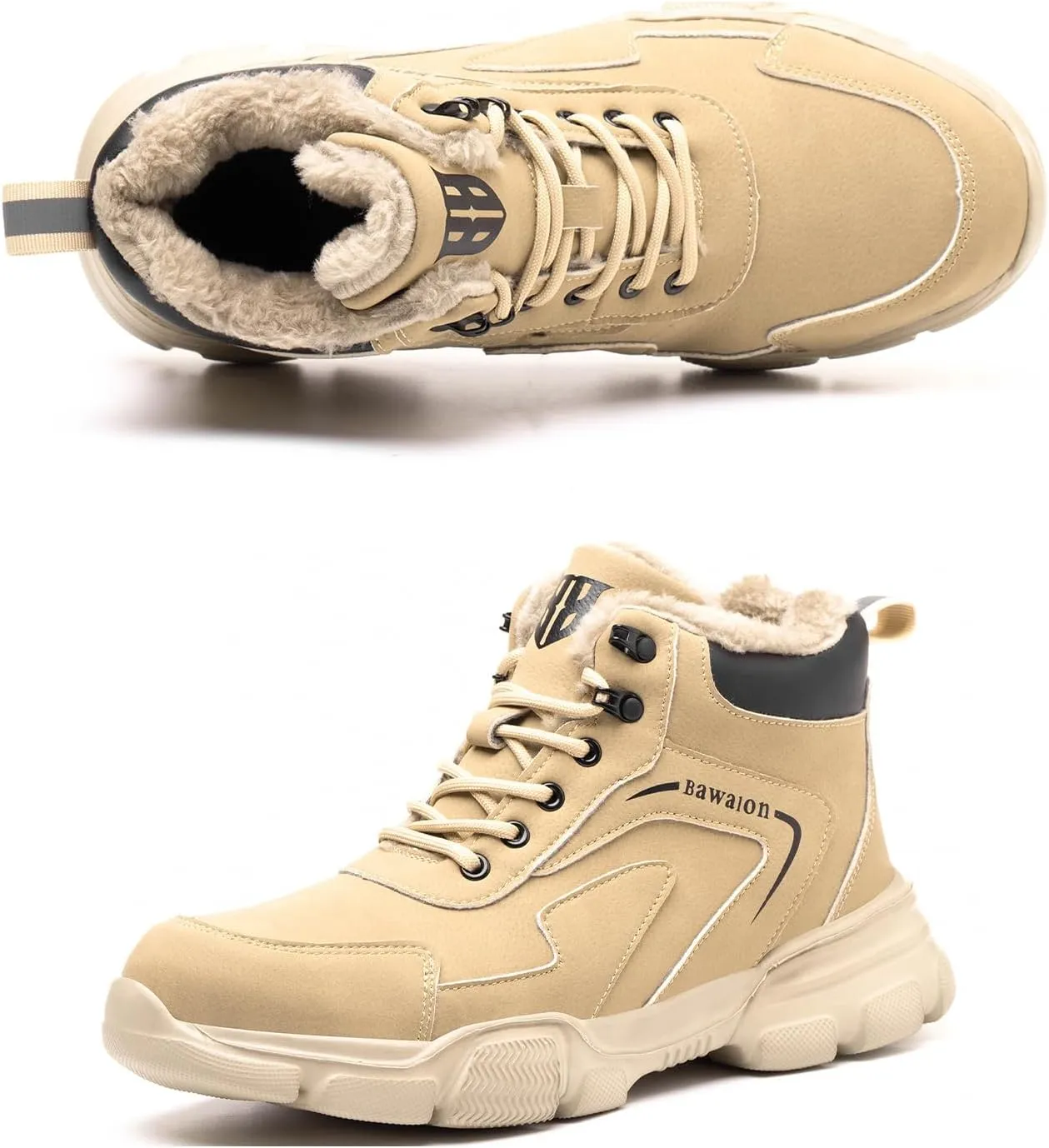 Nasogetch Waterproof Work Boots for Men Women Steel Toe Boots Lightweight Indestructible Slip Resistant Construction Safety Boots