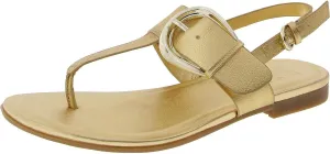 Naturalizer Womens Taylor T-Strap Slingback Flat Sandal