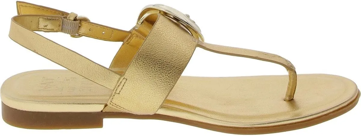 Naturalizer Womens Taylor T-Strap Slingback Flat Sandal