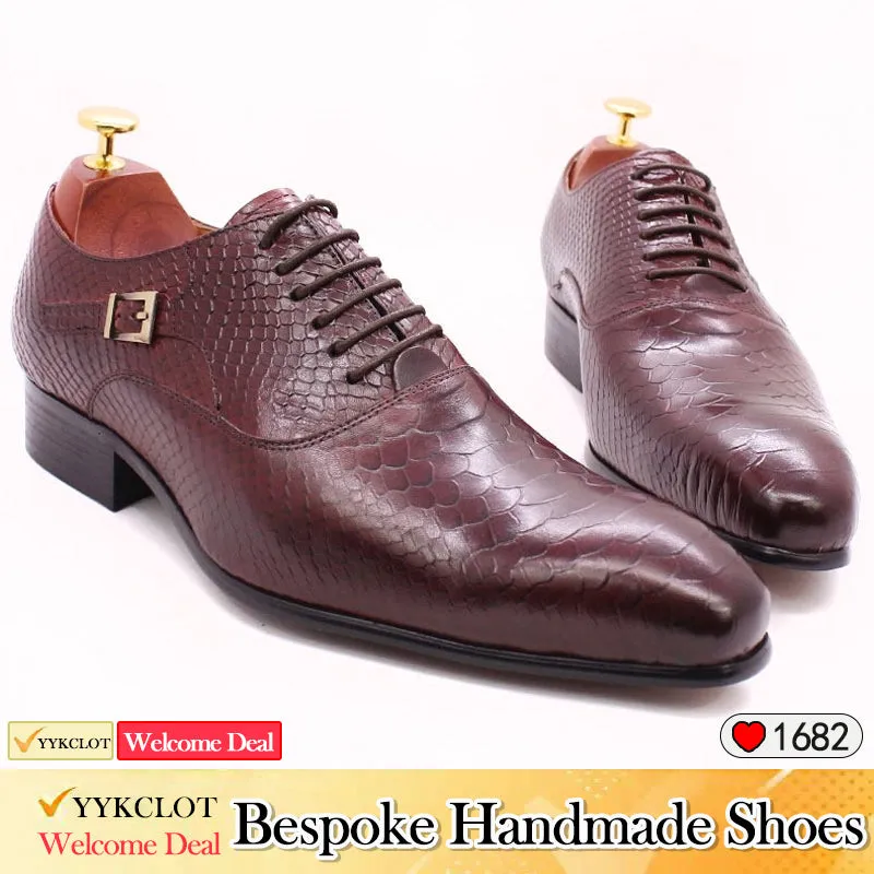 New British Leather Oxford Shoes Business Men's Dress Leather Shoes