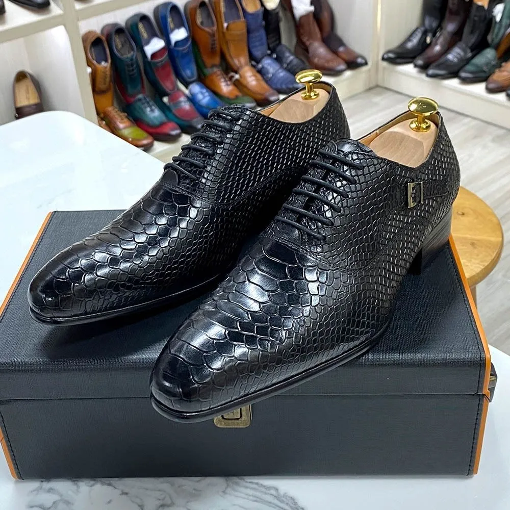 New British Leather Oxford Shoes Business Men's Dress Leather Shoes