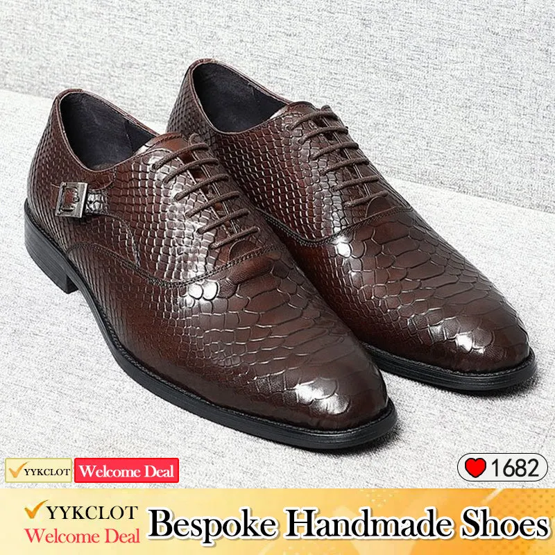 New British Leather Oxford Shoes Business Men's Dress Leather Shoes