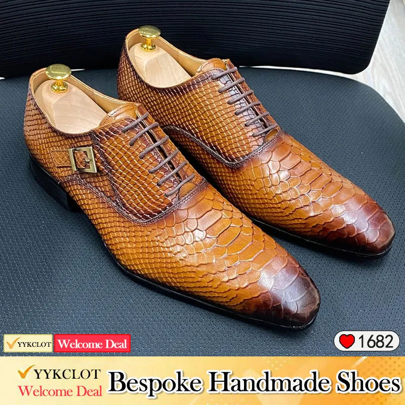 New British Leather Oxford Shoes Business Men's Dress Leather Shoes