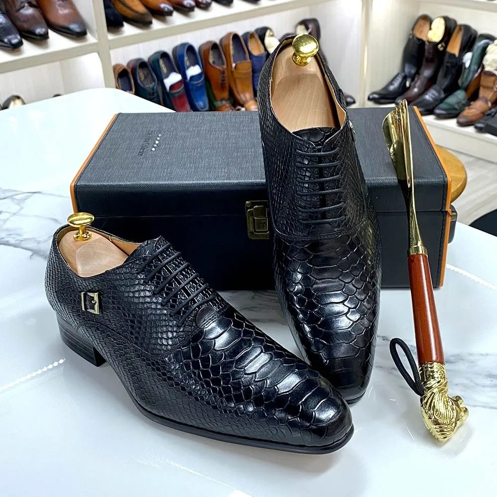 New British Leather Oxford Shoes Business Men's Dress Leather Shoes