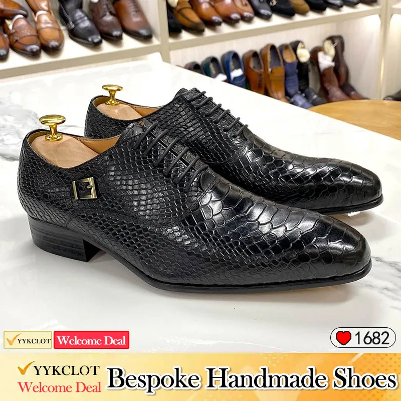 New British Leather Oxford Shoes Business Men's Dress Leather Shoes