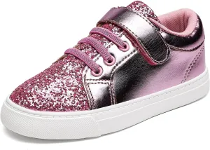 Nihaoya Baby First Walking Shoes Toddler Slip on Shoes Girls Princess Casual Sneakers Glitter Boy Running Tennis Footwear