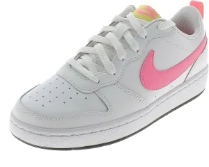 Nike Court Borough Low 2 GS Trainers BQ5448 Sneakers Shoes (UK 5 US 5.5Y EU 38, White Sunset Pulse Light zitron 108)