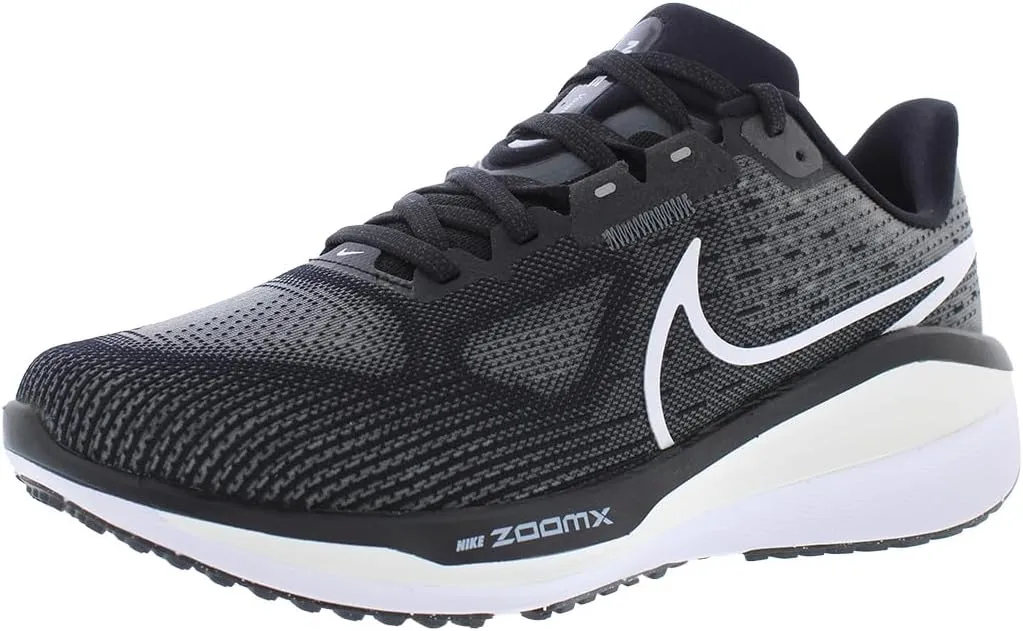 Nike Vomero 17 Women's Road Running Shoes (Extra Wide) (FN7998-001, Black/Anthracite/White) Size 10