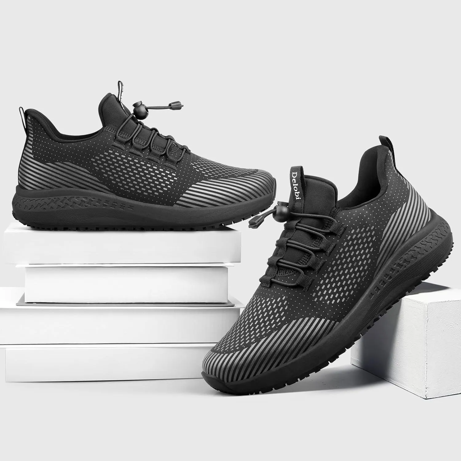 Non Slip Shoes for Women - Food Service & Restaurant, Waterproof Breathable, Lightweight Slip Resistant Sneakers for Kitchen & Nurse