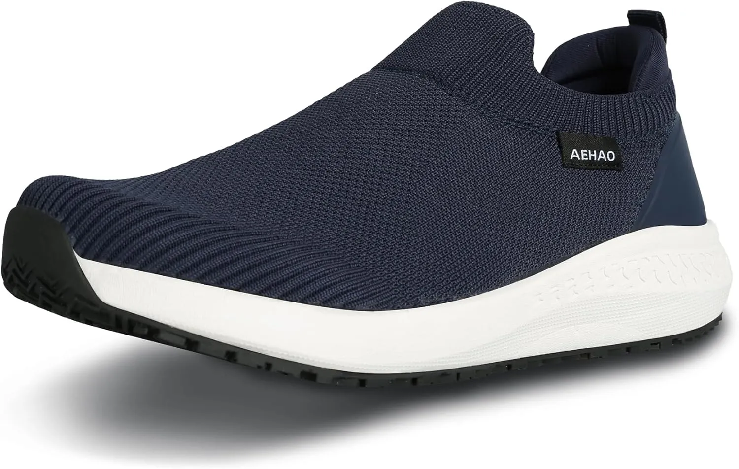 Non Slip Work Shoes for Men Food Service Slip On Chef Kitchen Shoes Waterproof Work Shoes Restaurant Slip Resistant Hospital Walking Sneakers Air Cushion Breathable Lightweight