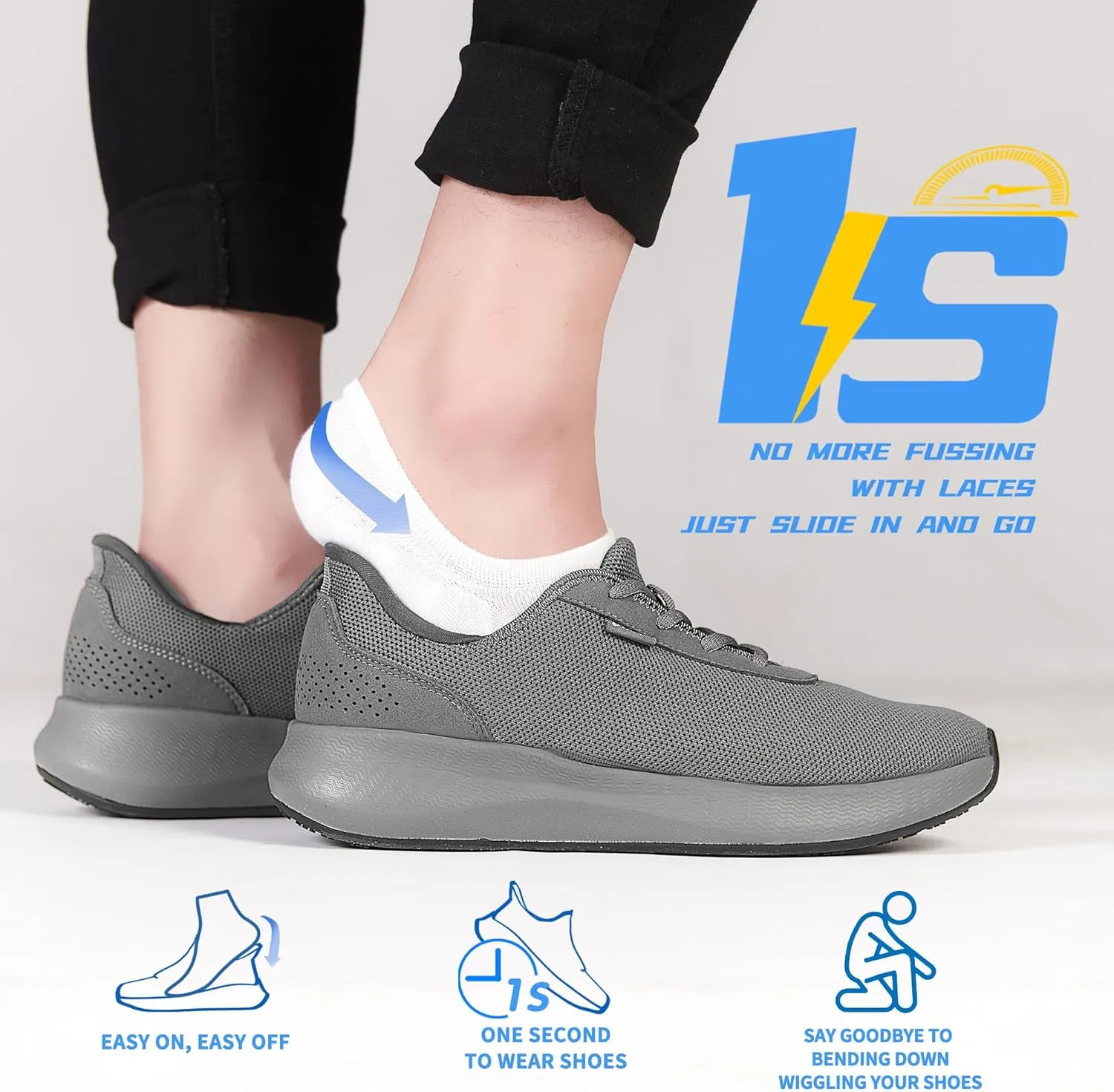 Non Slip Work Shoes for Men Women Restaurant Slip On Shoes for Mens,Slip Resistant Work Waterproof Sneakers Resistant Lightweight Comfortable Kitchen Chef Shoes Food Service