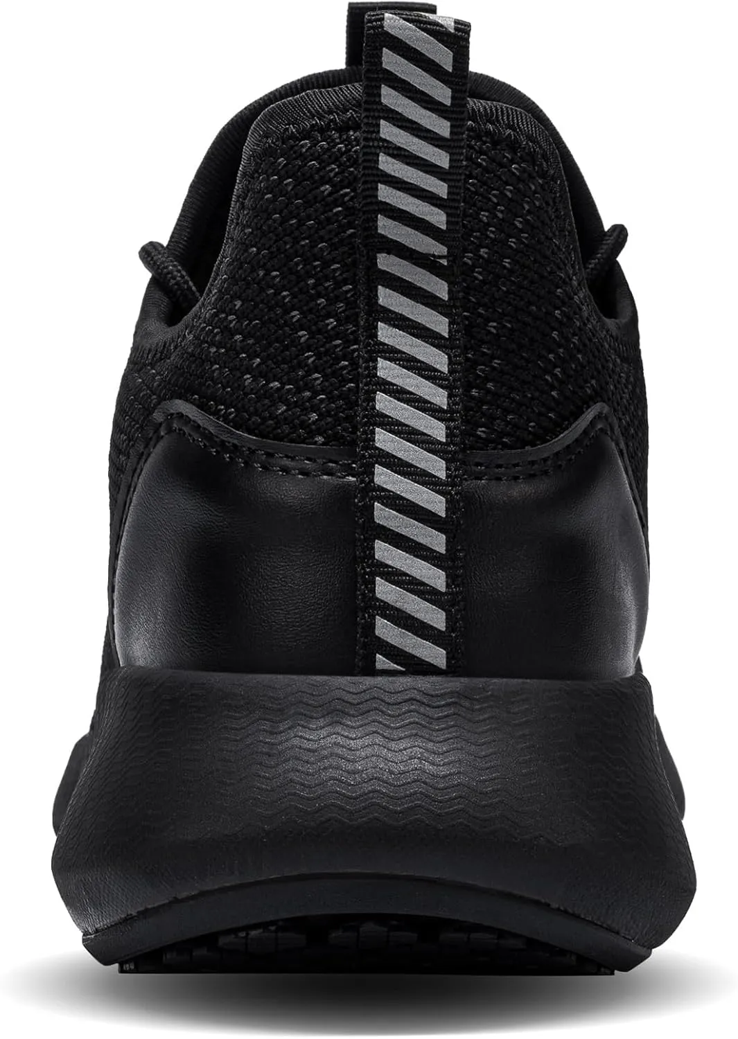 Non Slip Work Shoes for Women Slip Resistant Slip On Sneakers Food Service Lightweight Walking Shoes Kitchen Restaurant Black