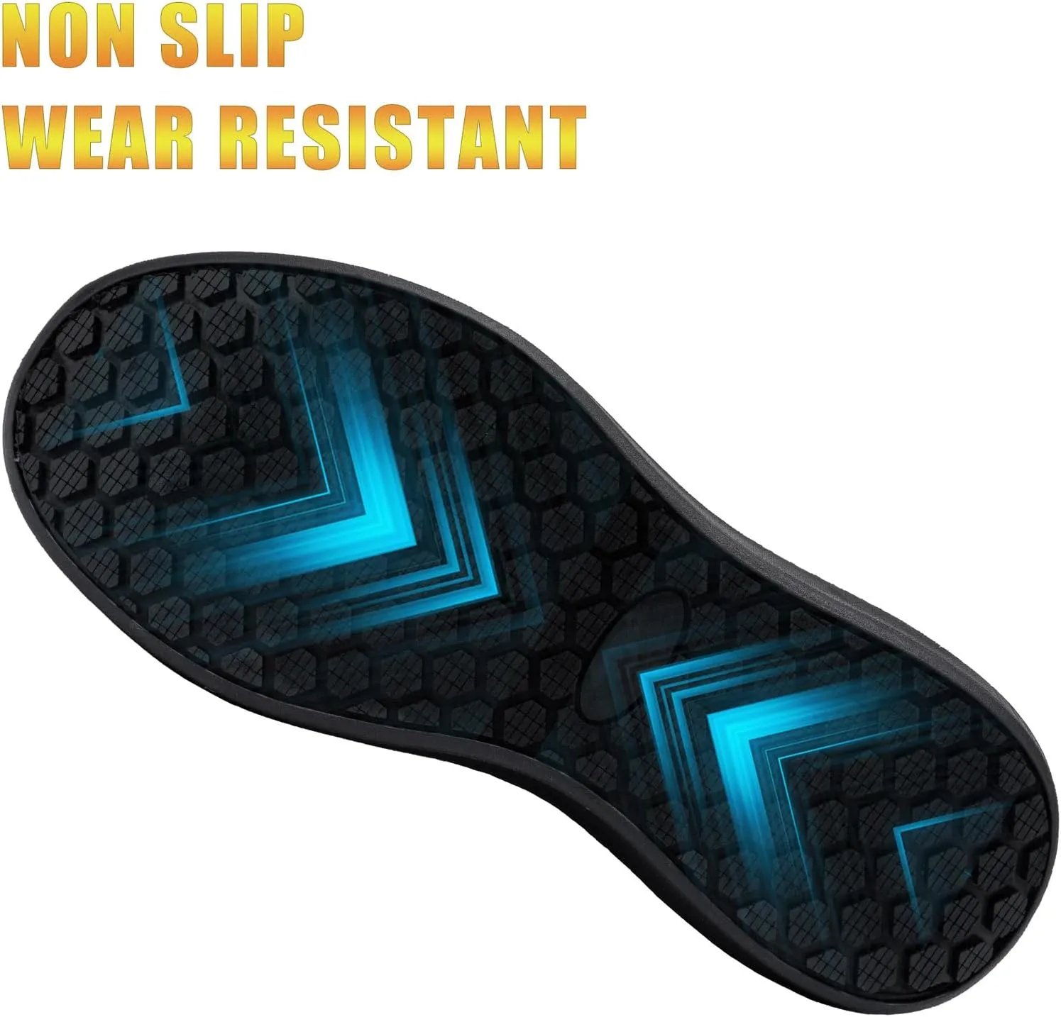 Non Slip Work Shoes for Women Slip Resistant Slip On Sneakers Food Service Lightweight Walking Shoes Kitchen Restaurant Black