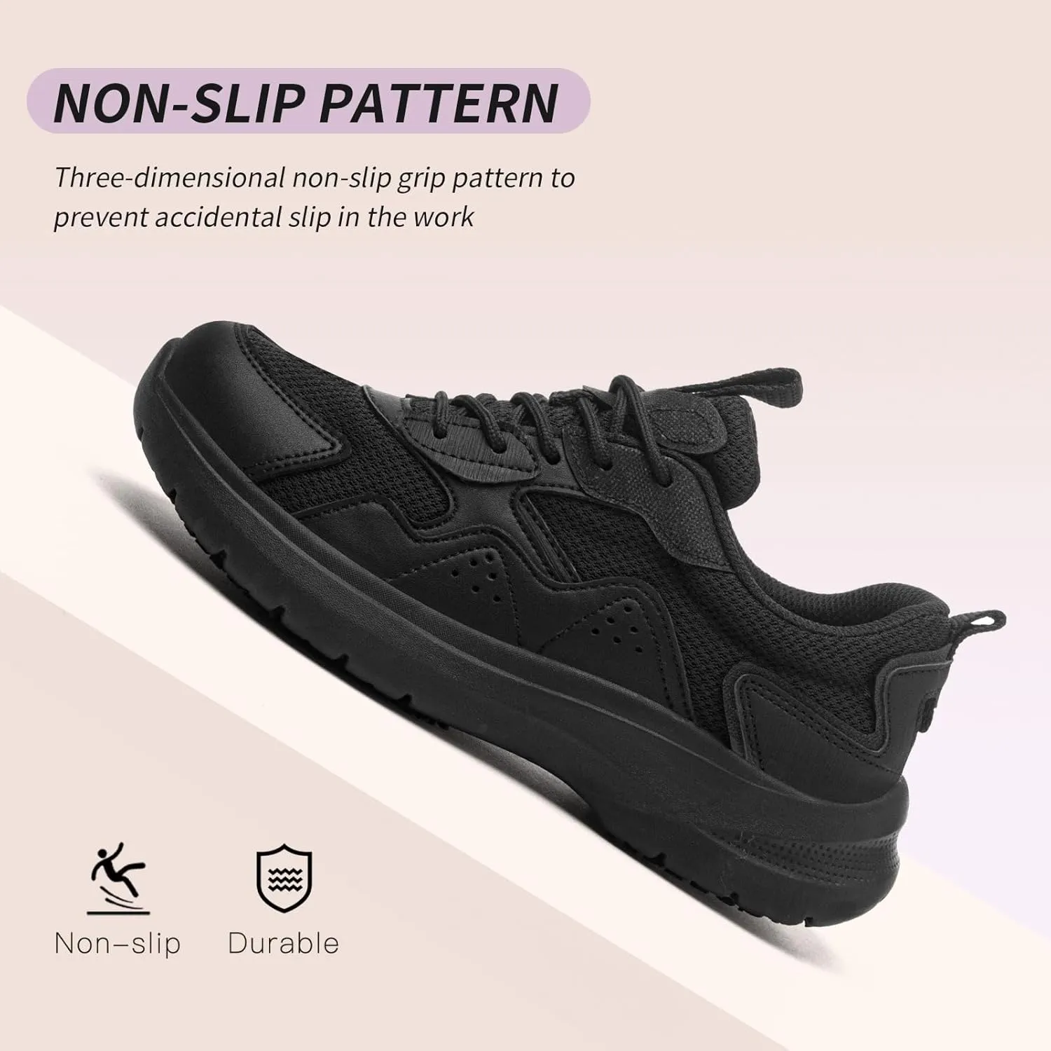 Non Slip Work Shoes Women Food Service-Lightweight and Comfortable Suitable for Restaurants and Crew Work