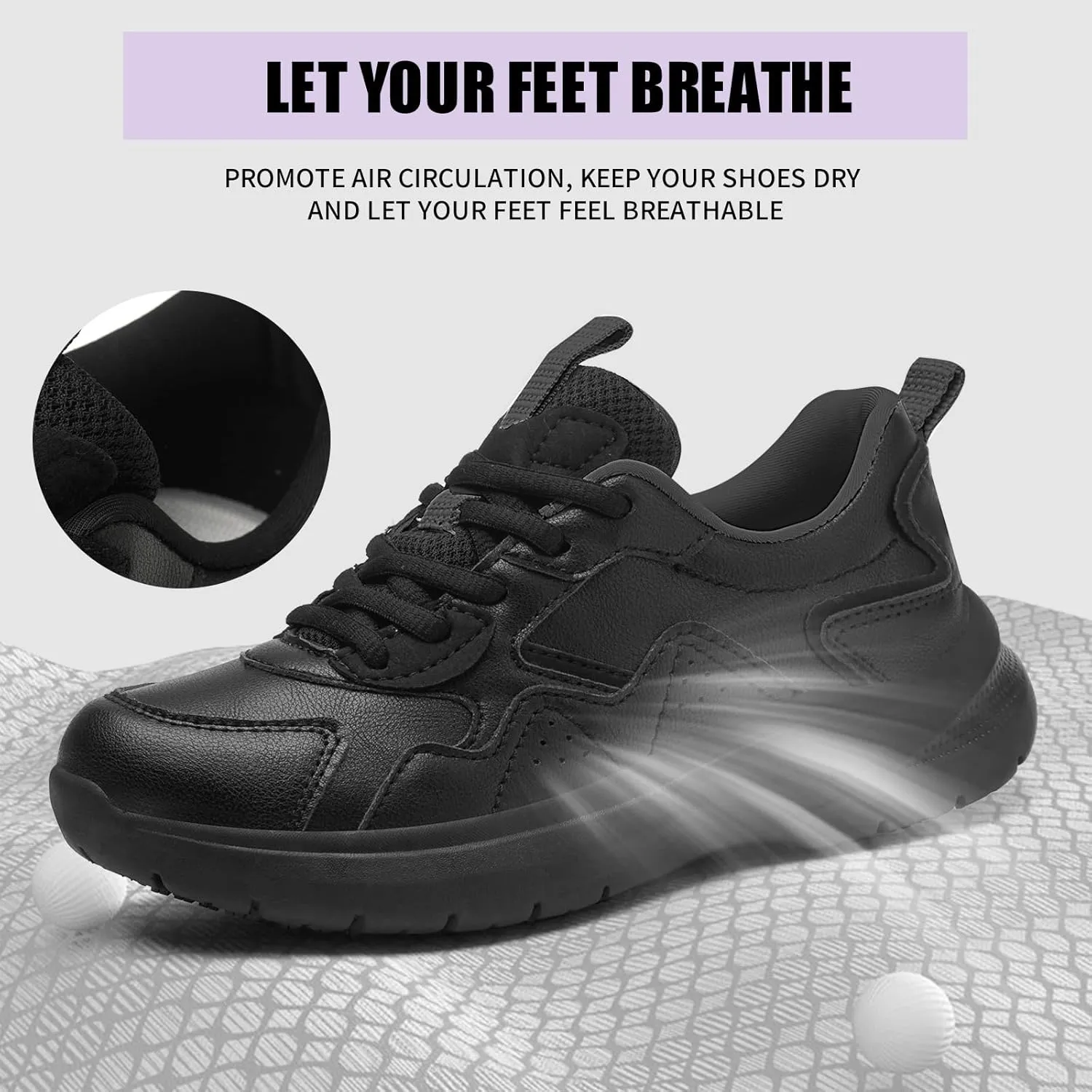 Non Slip Work Shoes Women Food Service-Lightweight and Comfortable Suitable for Restaurants and Crew Work