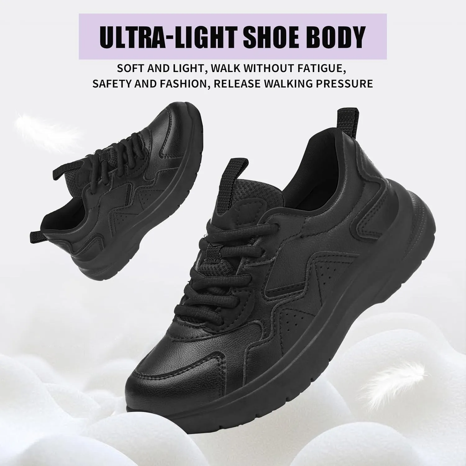 Non Slip Work Shoes Women Food Service-Lightweight and Comfortable Suitable for Restaurants and Crew Work