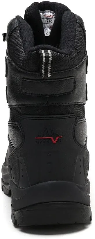 NORTIV 8 Men's Insulated Waterproof Construction Rubber Sole Winter Snow Ski Boots