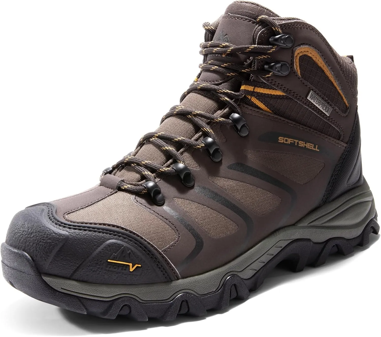 NORTIV 8 Waterproof Work Boots for Men Steel Toe Safety Construction Boots