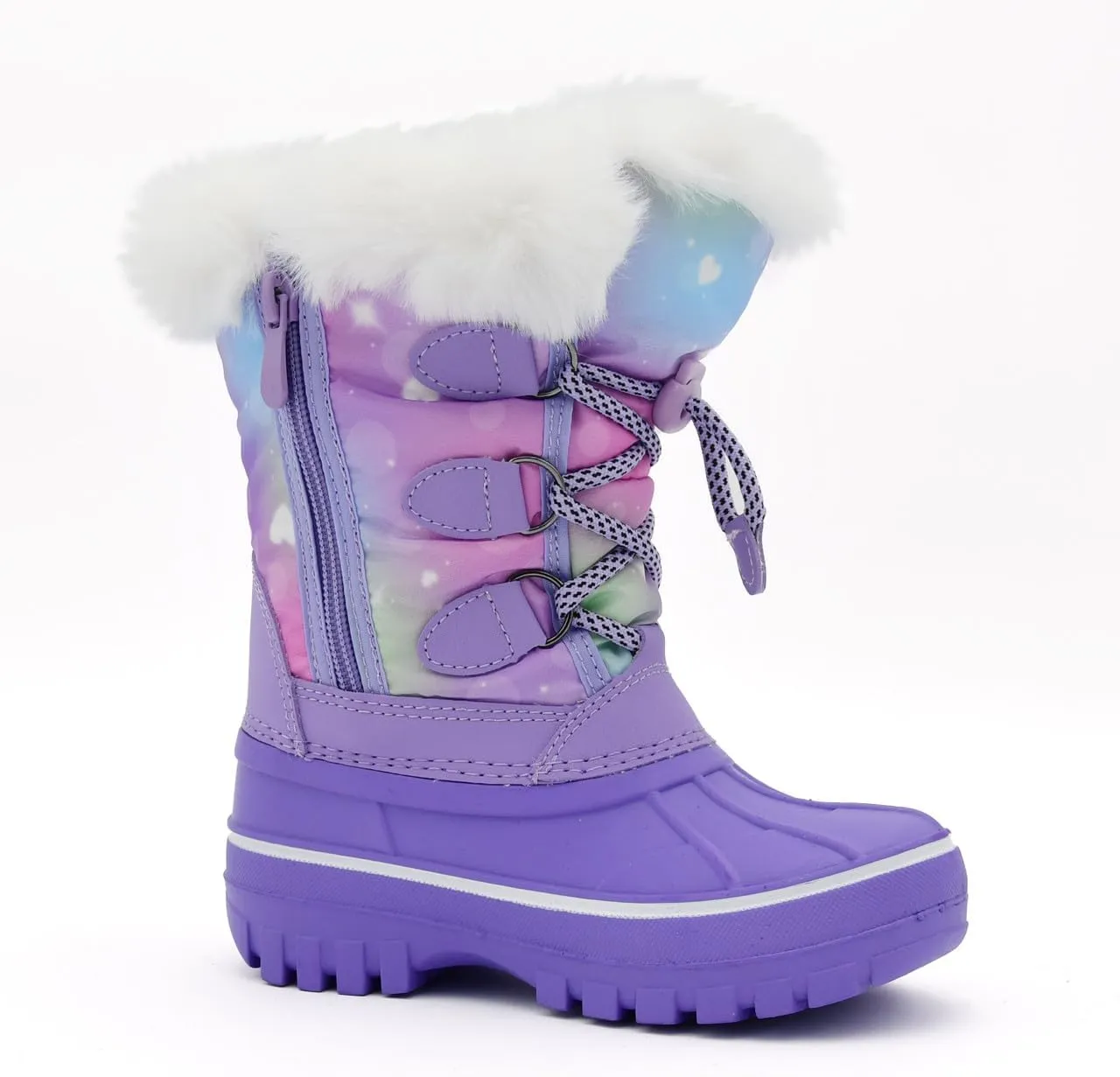 Nova Mountain Light Up Boots Boys Girls Little Kids Winter Snow Boots