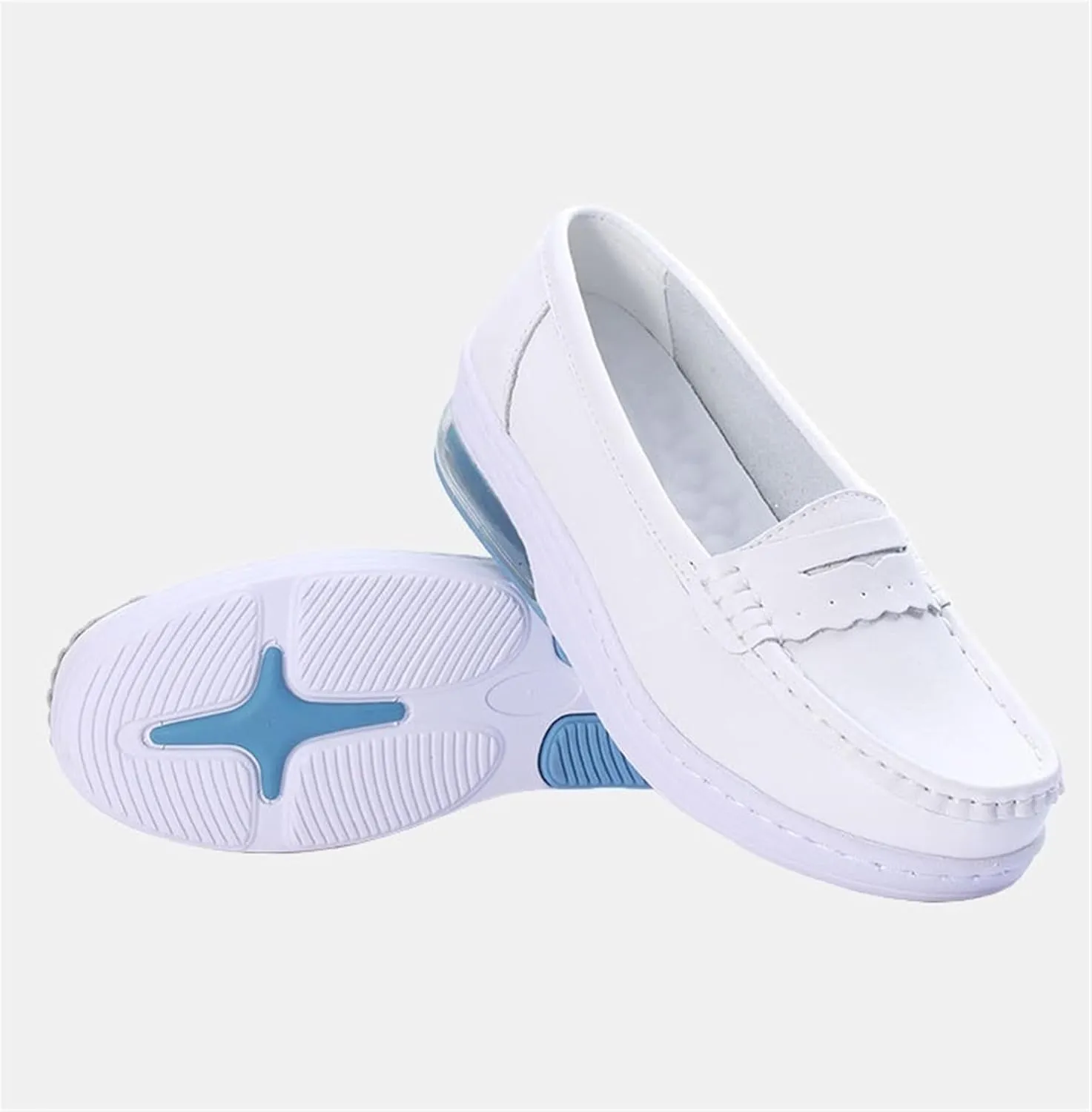 Nurses Shoes Slip On Lightweight White Slip-Resistant with Arch Support Healthcare Women Comfortable Shoes