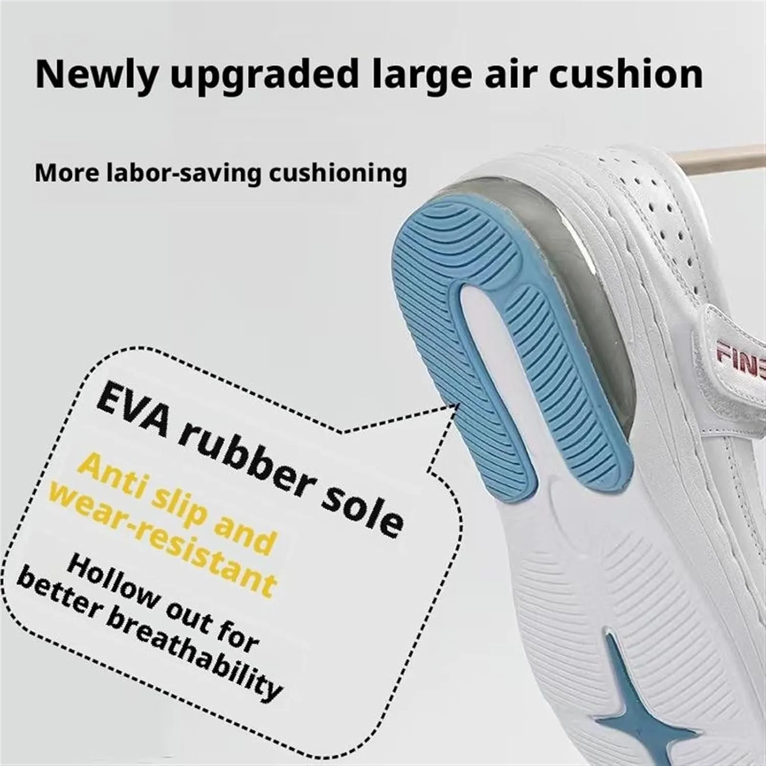 Nurses Shoes Slip On Lightweight White Slip-Resistant with Arch Support Healthcare Women Comfortable Shoes