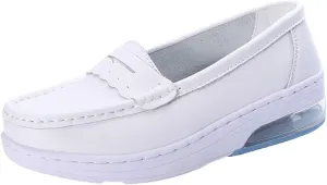 Nurses Shoes Slip On Lightweight White Slip-Resistant with Arch Support Healthcare Women Comfortable Shoes