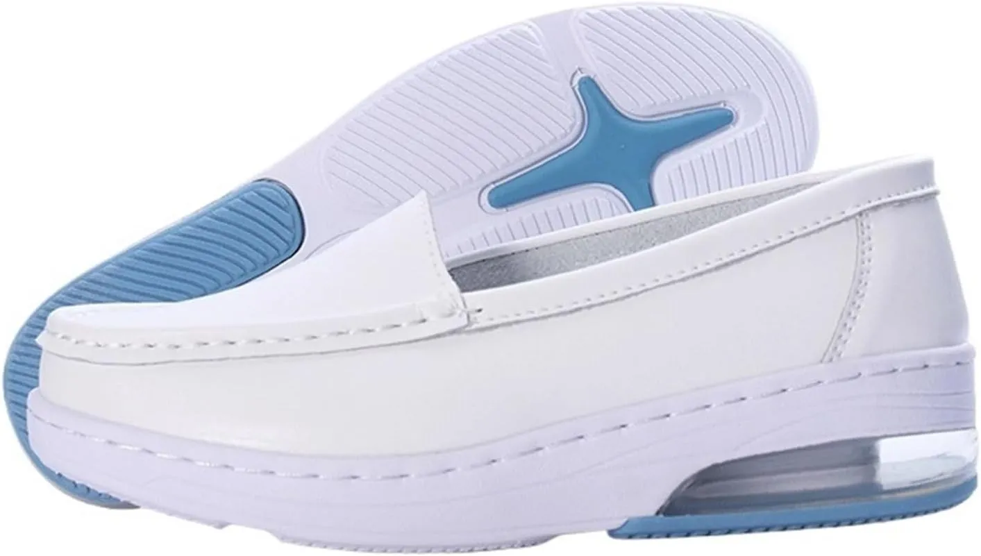 Nursing Shoes Women On Lightweight White Slip Resistant Womens Walking Shoes with Arch Support Healthcare Work Dress Shoes Women