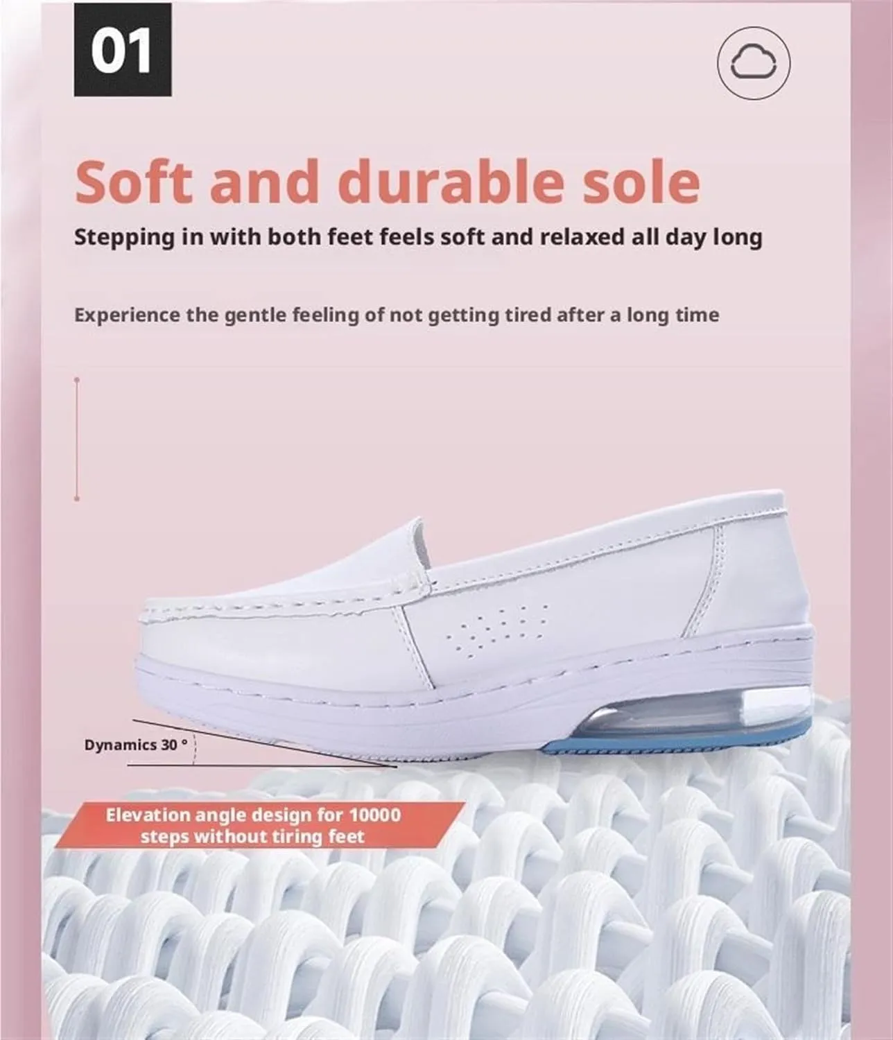 Nursing Shoes Women On Lightweight White Slip Resistant Womens Walking Shoes with Arch Support Healthcare Work Dress Shoes Women