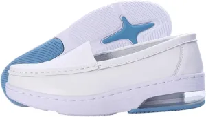 Nursing Shoes Women On Lightweight White Slip Resistant Womens Walking Shoes with Arch Support Healthcare Work Dress Shoes Women
