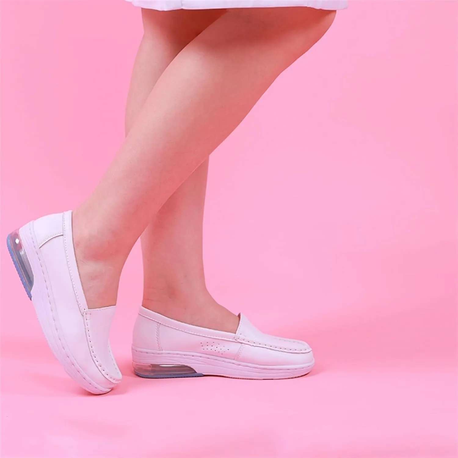 Nursing Shoes Women On Lightweight White Slip Resistant Womens Walking Shoes with Arch Support Healthcare Work Dress Shoes Women