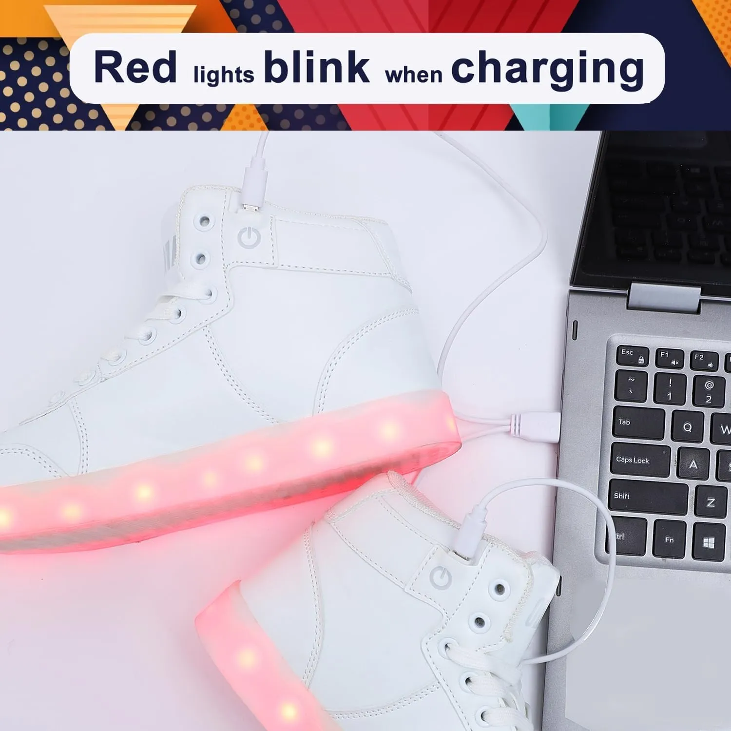 Odema V3 Aurora Unisex High Top Light Up Shoes, Sneakers with Lights for Men，Women, Led Light Shoes,USB Charging Glowing Shoes for Teens