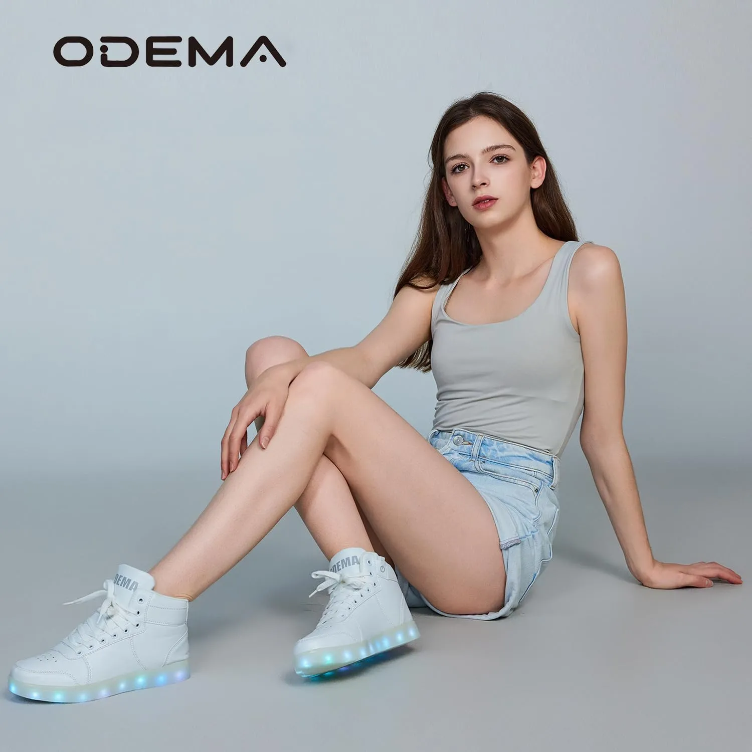 Odema V3 Aurora Unisex High Top Light Up Shoes, Sneakers with Lights for Men，Women, Led Light Shoes,USB Charging Glowing Shoes for Teens