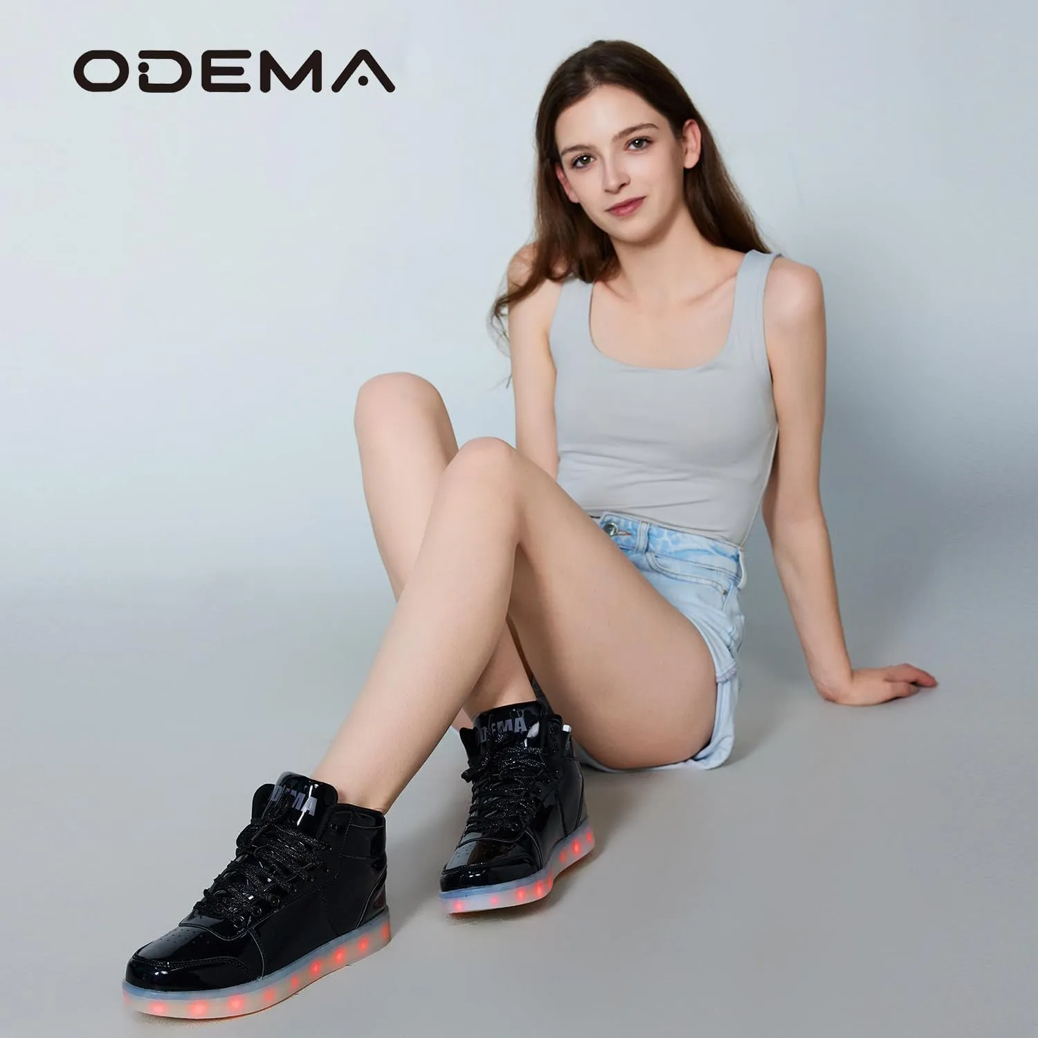 Odema V3 Aurora Unisex High Top Light Up Shoes, Sneakers with Lights for Men，Women, Led Light Shoes,USB Charging Glowing Shoes for Teens