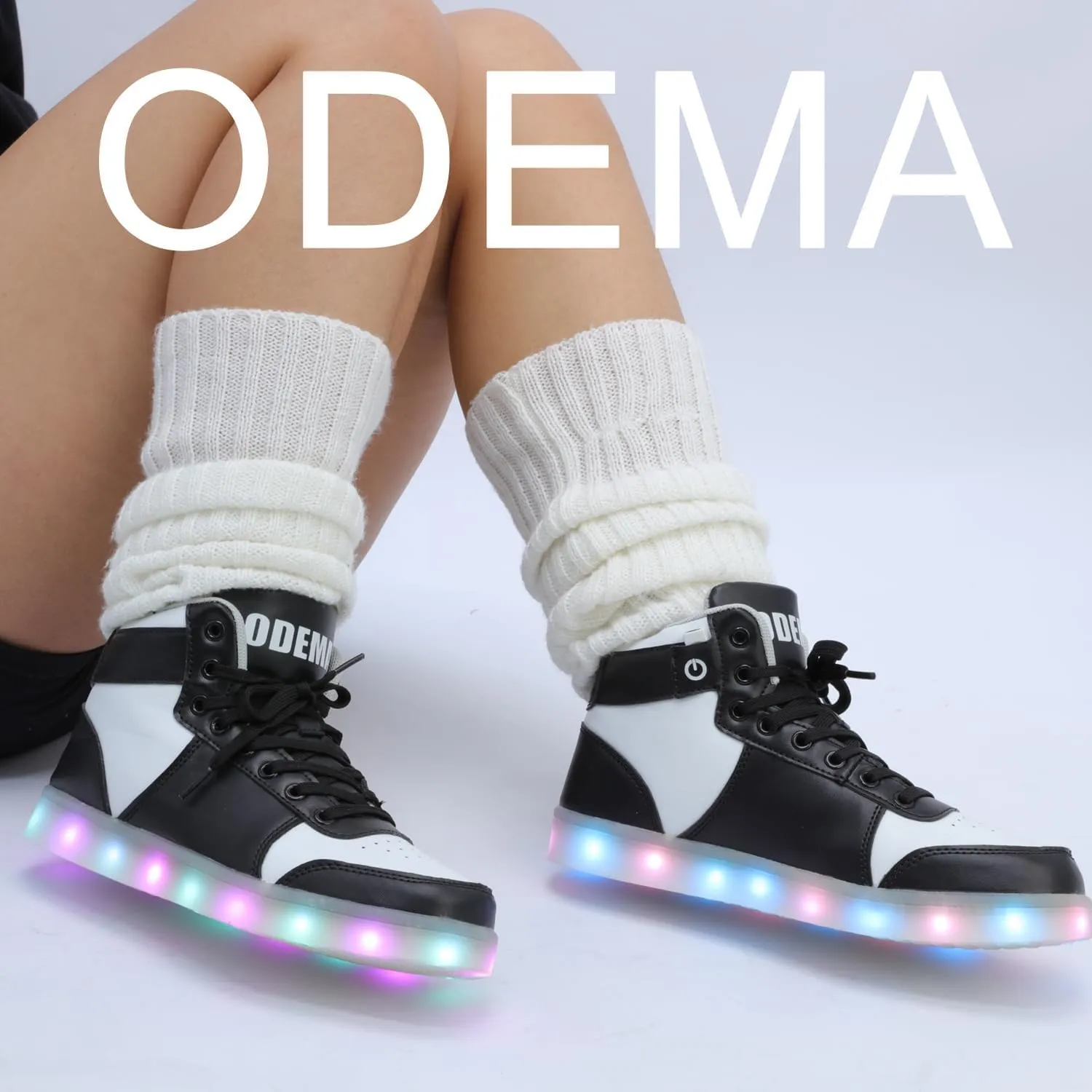 Odema V3 Aurora Unisex High Top Light Up Shoes, Sneakers with Lights for Men，Women, Led Light Shoes,USB Charging Glowing Shoes for Teens