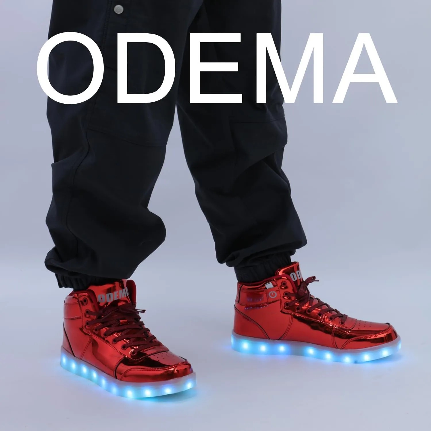 Odema V3 Aurora Unisex High Top Light Up Shoes, Sneakers with Lights for Men，Women, Led Light Shoes,USB Charging Glowing Shoes for Teens