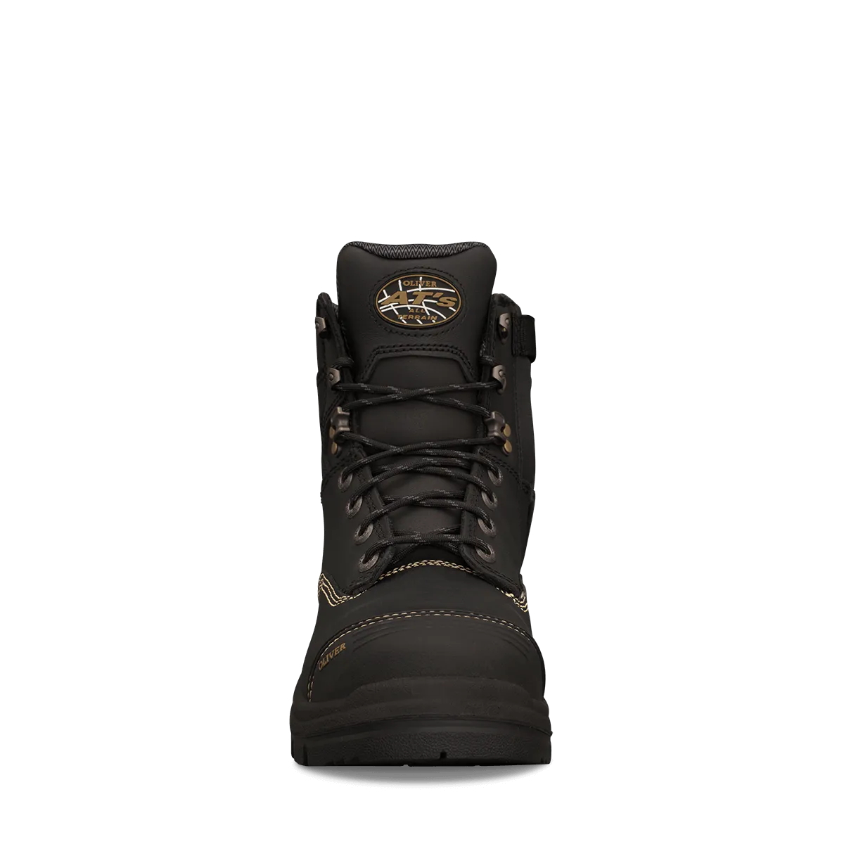 OLIVER BLACK LACE UP ZIP SIDED BOOT    55345Z