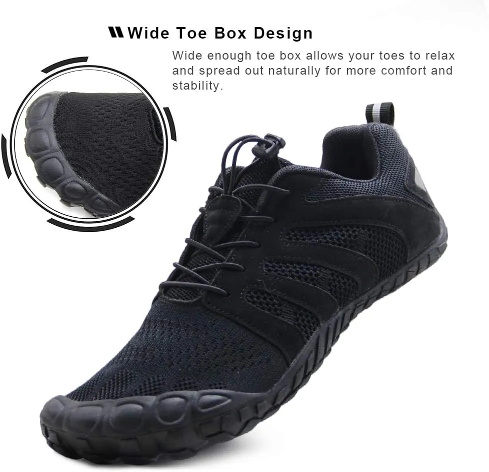 Oranginer Men's Barefoot Shoes - Big Toe Box - Minimalist Cross Training Shoes for Men