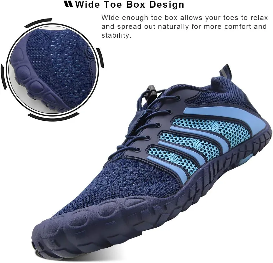 Oranginer Men's Barefoot Shoes - Big Toe Box - Minimalist Cross Training Shoes for Men