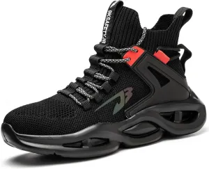 ORISTACO Work Safety Crew Boots Lightweight Breathable Industry Construction Steel Toe Sneakers