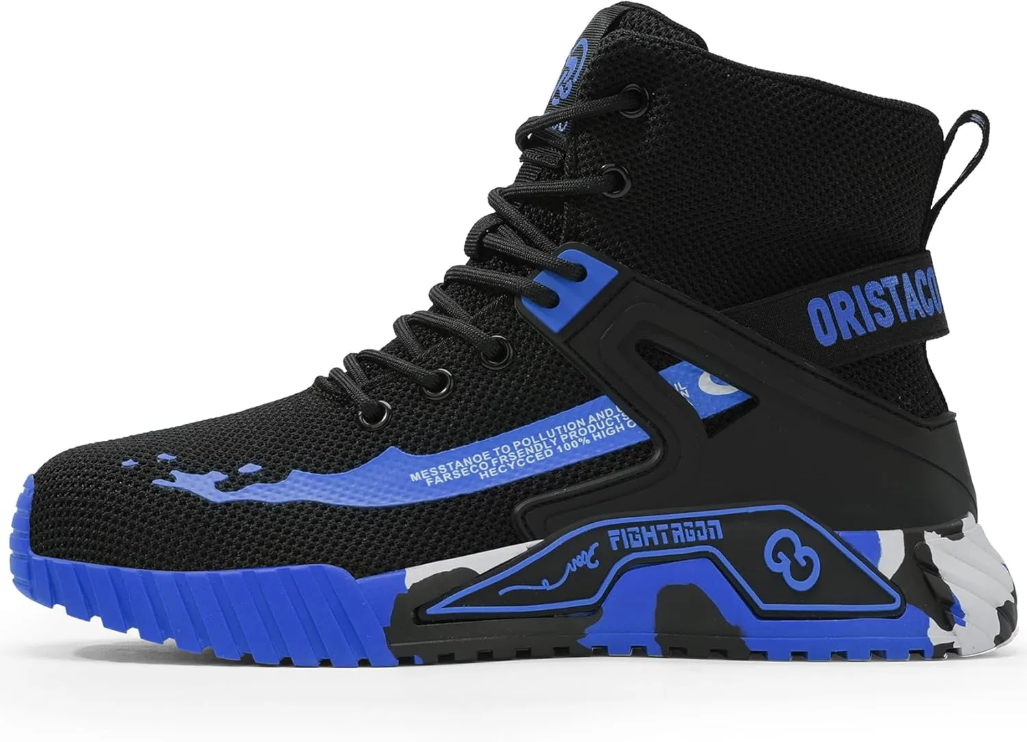 ORISTACO Work Safety Crew Boots Lightweight Breathable Industry Construction Steel Toe Sneakers