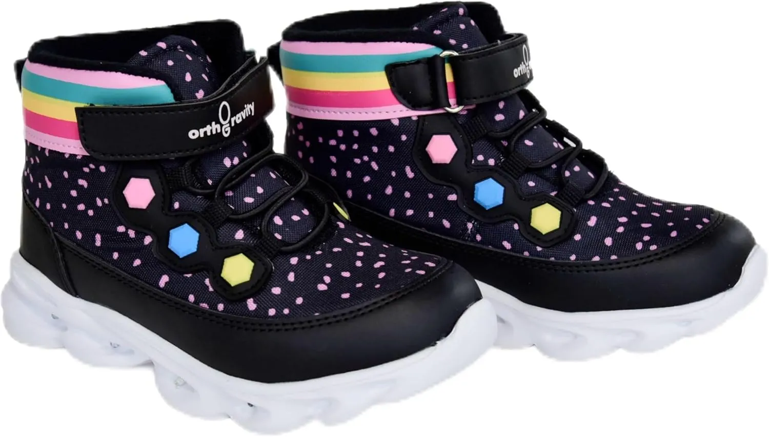 Orthopedic Comfort Children's High Top Sneakers by Ortho Gravity (Light Up)