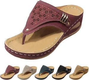 Orthopedic Sandals for Women Dressy Comfortable Arch Support Wedge Sandals Casual Non Slip Sandals Flip Flops Sandals