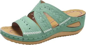Orthopedic Sandals for Women, Women Summer Dressy Comfortable Sandals Arch Support Wedge Sandals 2025 Non Slip Flip Flops Sandals